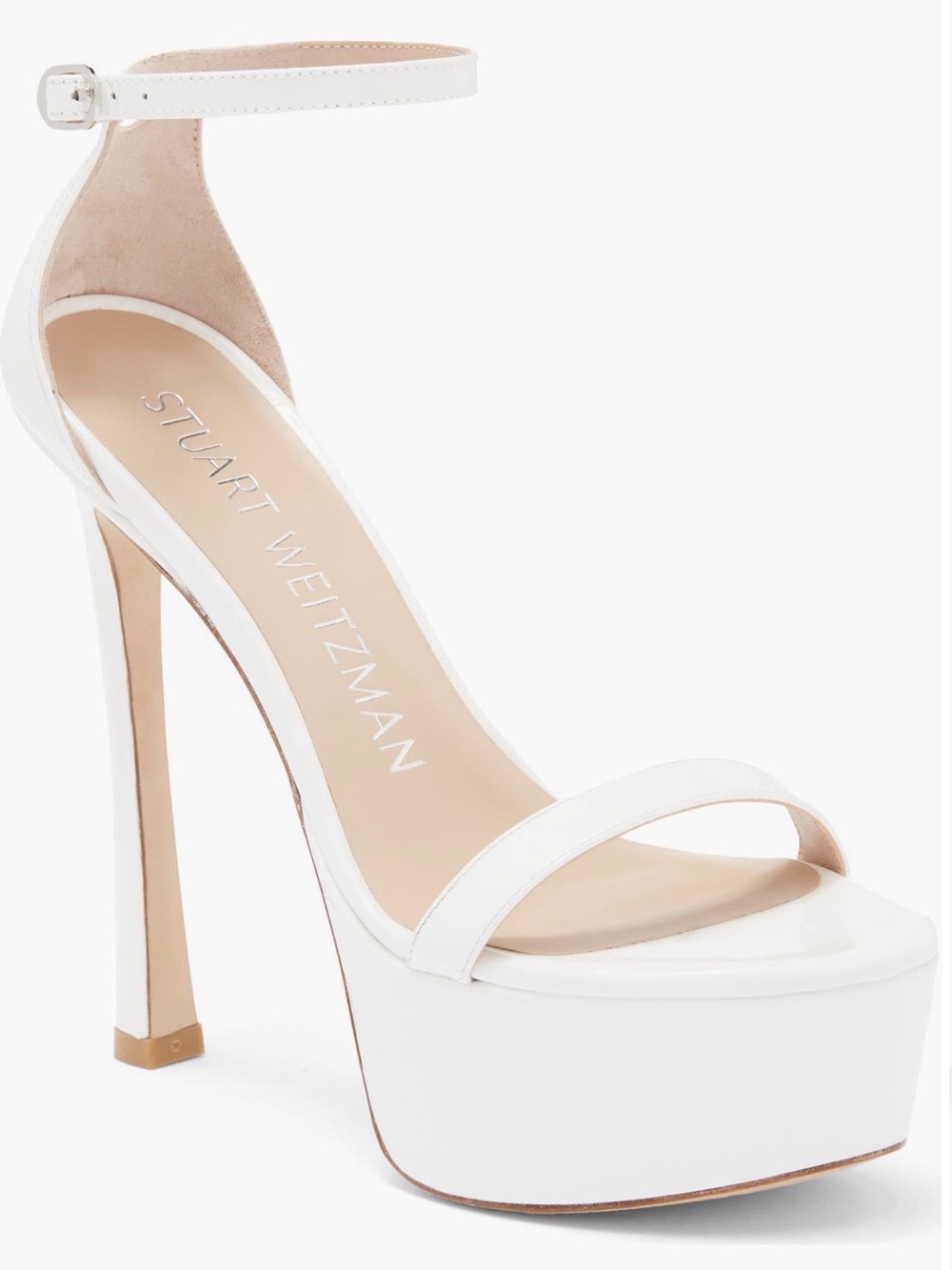 Stuart Weitzman Nudistcurve Hollywood Platform Ankle-Strap Sandals